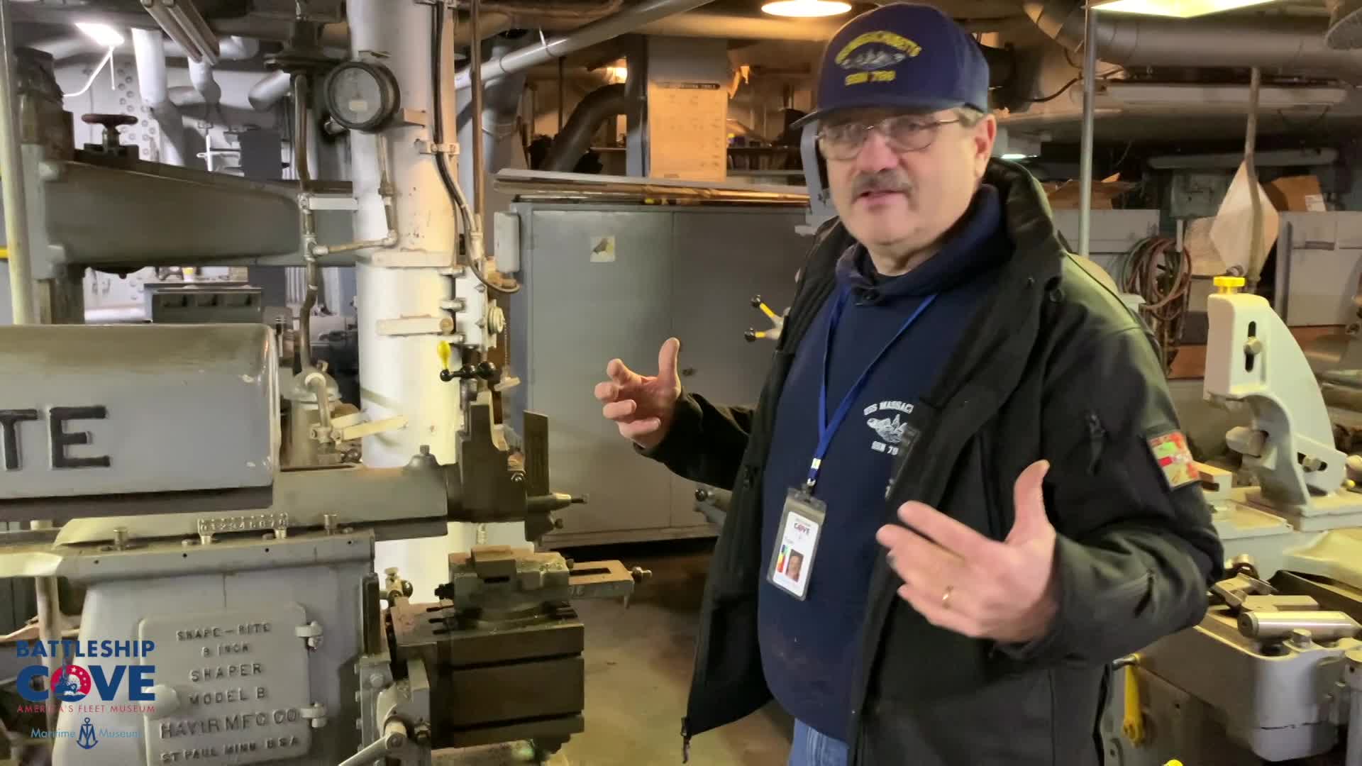 Thumbnail image for Battleship Cove - Inside the History - Machine Shop on USS Massachusetts BB-59