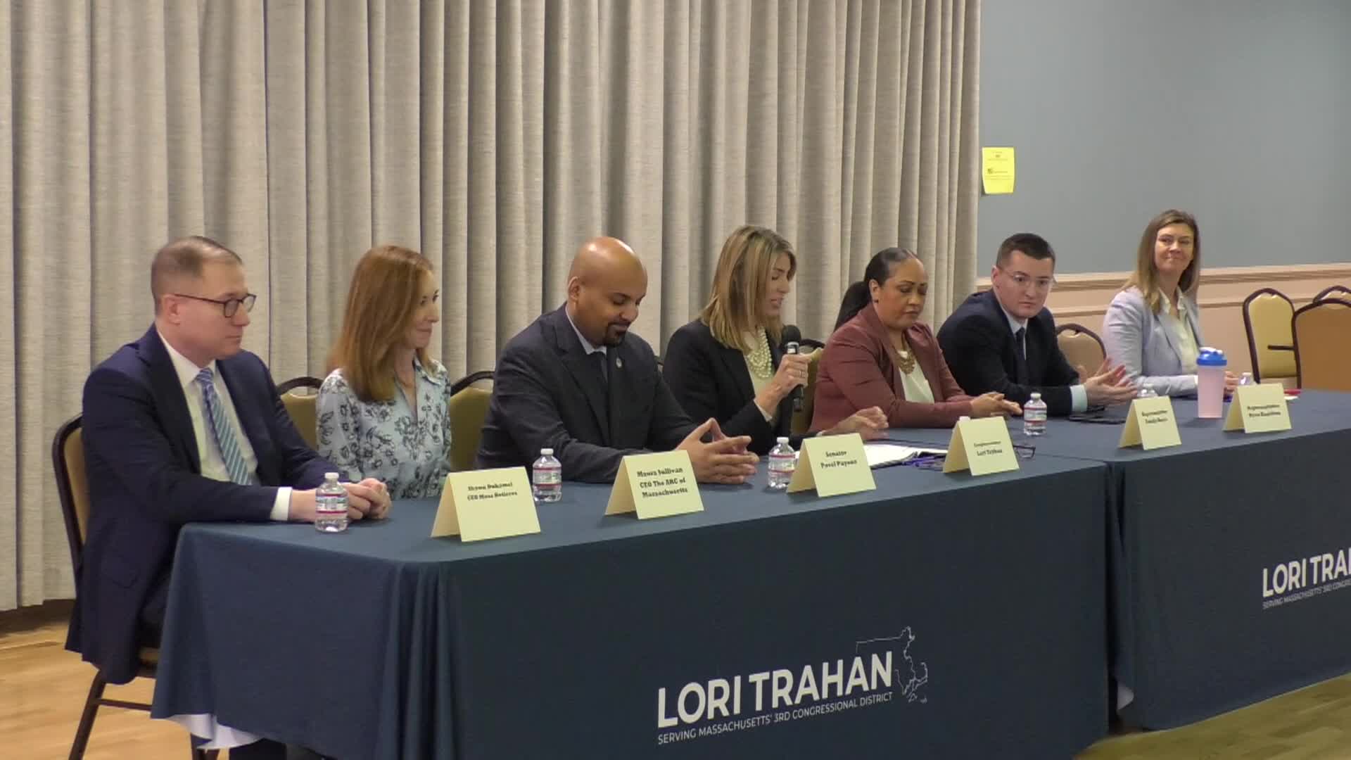 Thumbnail image for Rep Lori Trahan & State Legislators Town Hall Visit 4-17-25