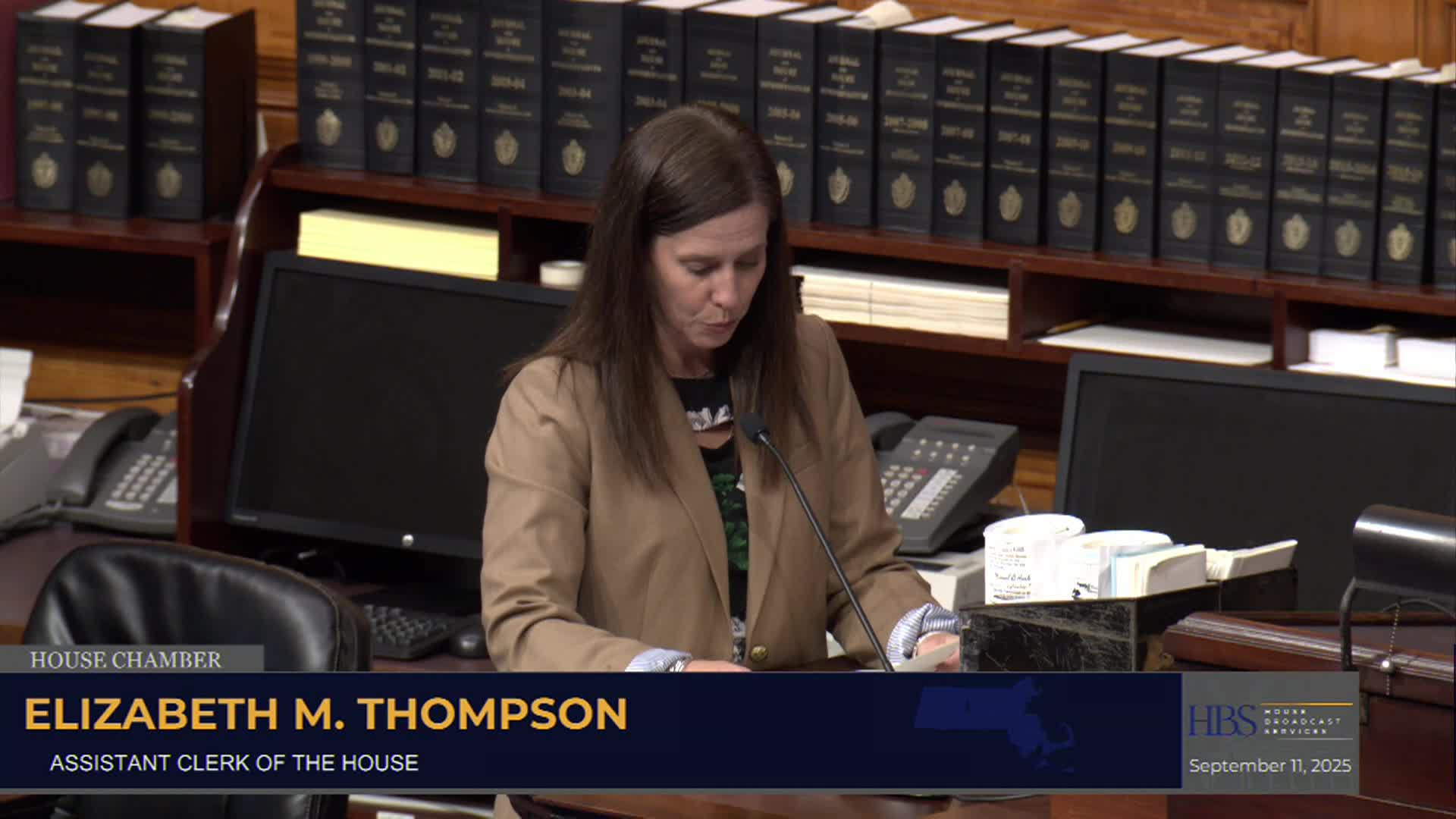 Thumbnail image for MA House of Representatives - Formal Session from September 11th, 2025