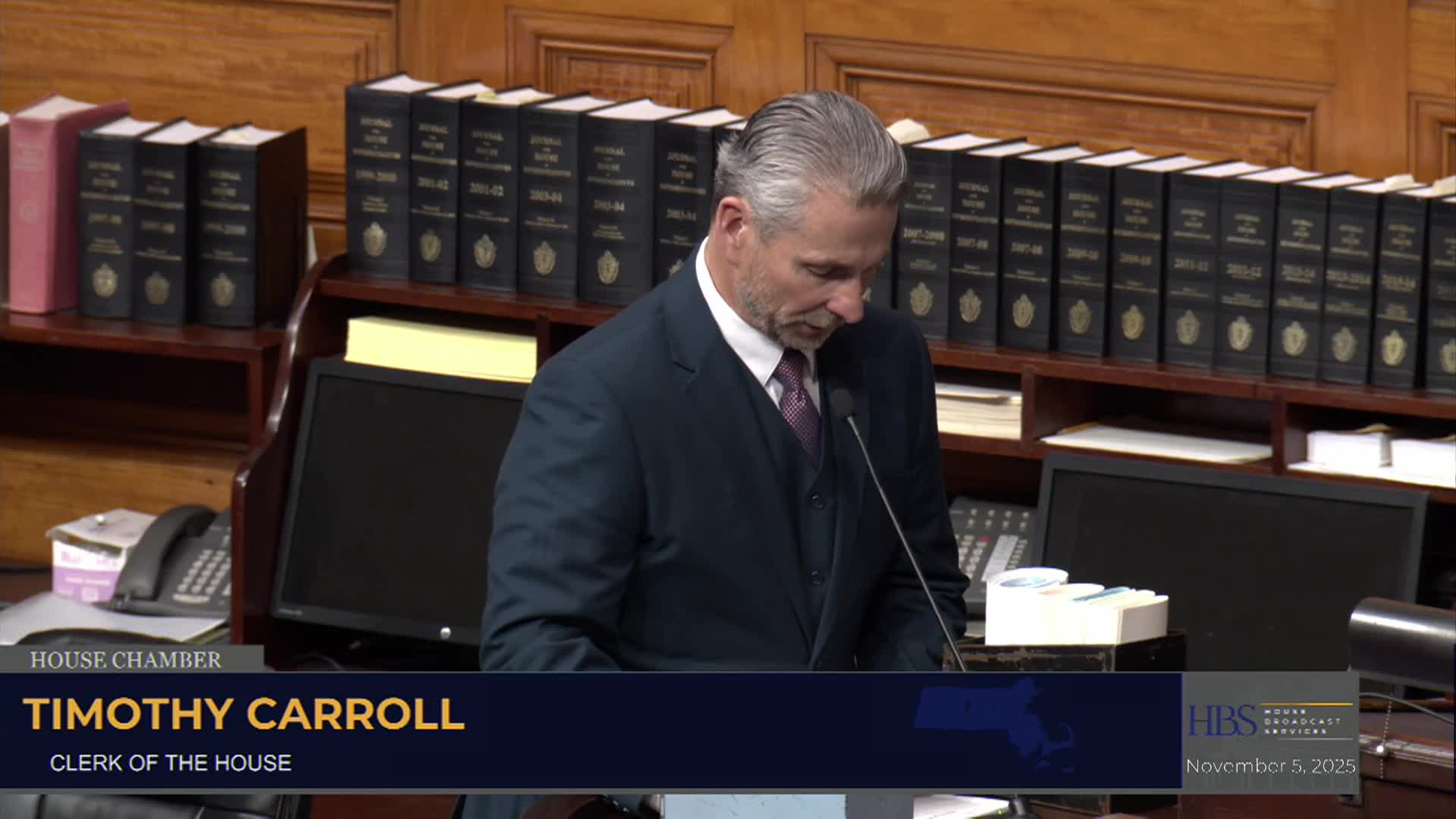 Thumbnail image for MA House of Representatives Formal Session from 11/5/25