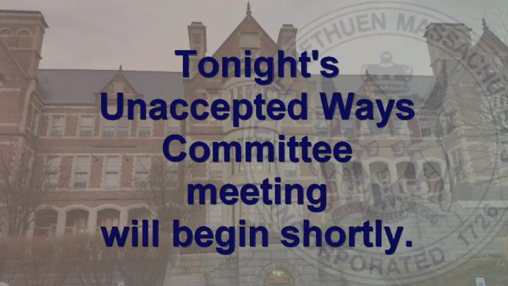 Thumbnail image for Unaccepted Ways Committee - March 16, 2026